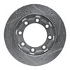 E-Line Drilled & Slotted Silver Brake Rotor, 1971-1991 Fits Multiple Makes/Models, Position: Front Left - image 2