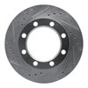 E-Line Drilled & Slotted Silver Brake Rotor, 1971-1991 Fits Multiple Makes/Models, Position: Front Left - image 3