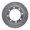 E-Line Drilled & Slotted Silver Brake Rotor, 1971-1991 Fits Multiple Makes/Models, Position: Front Right - image 4