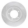 E-Line Drilled & Slotted Silver Brake Rotor, 1998-2006 GM, Position: Front Right - image 2