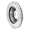 E-Line Drilled & Slotted Silver Brake Rotor, 2003-2010 GM, Position: Front & Rear Right - image 1