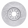 E-Line Drilled & Slotted Silver Brake Rotor, 2001-2012 Workhorse, Position: Front Left - image 1