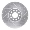 E-Line Drilled & Slotted Silver Brake Rotor, 2001-2012 Workhorse, Position: Front Right - image 4