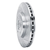E-Line Drilled & Slotted Silver Brake Rotor, Fits Select GM, Position: Front Right - image 1