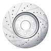 E-Line Drilled & Slotted Silver Brake Rotor, Fits Select GM, Position: Front Right - image 4