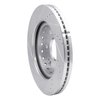 E-Line Drilled & Slotted Silver Brake Rotor, 2009-2020 GM, Position: Front Right - image 4