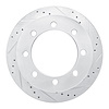 E-Line Drilled & Slotted Silver Brake Rotor, Fits Select GM, Position: Rear Right - image 1