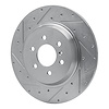 E-Line Drilled & Slotted Silver Brake Rotor, 2011-2015 VPG, Position: Rear Left - image 1