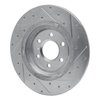 E-Line Drilled & Slotted Silver Brake Rotor, 2011-2015 VPG, Position: Rear Left - image 2