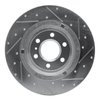 E-Line Drilled & Slotted Silver Brake Rotor, 2011-2015 VPG, Position: Rear Left - image 4