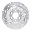 E-Line Drilled & Slotted Silver Brake Rotor, 2011-2015 VPG, Position: Rear Right - image 1