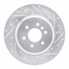 E-Line Drilled & Slotted Silver Brake Rotor, 2011-2015 VPG, Position: Rear Right - image 2