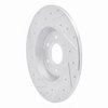 E-Line Drilled & Slotted Silver Brake Rotor, 2011-2015 VPG, Position: Rear Right - image 3