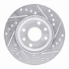 E-Line Drilled & Slotted Silver Brake Rotor, 1989-1993 Fits Multiple Makes/Models, Position: Front Left - image 3
