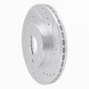 E-Line Drilled & Slotted Silver Brake Rotor, 1989-1993 Fits Multiple Makes/Models, Position: Front Right - image 4