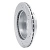 E-Line Drilled & Slotted Silver Brake Rotor, 1989-2001 GM, Position: Front Left - image 2