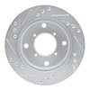 E-Line Drilled & Slotted Silver Brake Rotor, 1989-2001 GM, Position: Front Right - image 2