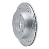 E-Line Drilled & Slotted Silver Brake Rotor, 1989-2001 GM, Position: Front Right - image 4