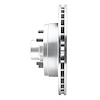 E-Line Drilled & Slotted Silver Brake Rotor, 1991-1996 GM, Position: Front Left - image 1