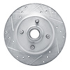 E-Line Drilled & Slotted Silver Brake Rotor, 1976-1980 GM, Position: Front Left - image 1