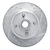 E-Line Drilled & Slotted Silver Brake Rotor, 1976-1980 GM, Position: Front Right - image 1