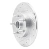 E-Line Drilled & Slotted Silver Brake Rotor, 1984-1987 GM, Position: Front Left - image 2