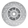 E-Line Drilled & Slotted Silver Brake Rotor, 1984-1987 GM, Position: Front Left - image 4