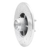 E-Line Drilled & Slotted Silver Brake Rotor, 1984-1987 GM, Position: Front Right - image 3
