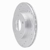 E-Line Drilled & Slotted Silver Brake Rotor, 1990-1990 GM, Position: Rear Left - image 3