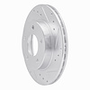 E-Line Drilled & Slotted Silver Brake Rotor, 1990-1990 GM, Position: Rear Right - image 1