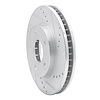 E-Line Drilled & Slotted Silver Brake Rotor, 1997-2005 GM, Position: Front Right - image 1