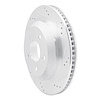 E-Line Drilled & Slotted Silver Brake Rotor, 1998-2002 GM, Position: Rear Right - image 1