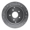 E-Line Drilled & Slotted Silver Brake Rotor, 2004-2004 GM, Position: Rear Left - image 3