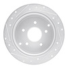 E-Line Drilled & Slotted Silver Brake Rotor, 2004-2004 GM, Position: Rear Right - image 1