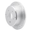 E-Line Drilled & Slotted Silver Brake Rotor, 2004-2004 GM, Position: Rear Right - image 4