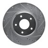 E-Line Drilled & Slotted Silver Brake Rotor, 2005-2006 GM, Position: Front Right - image 2