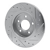 E-Line Drilled & Slotted Silver Brake Rotor, 2005-2005 GM, Position: Rear Left - image 1