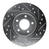 E-Line Drilled & Slotted Silver Brake Rotor, 2005-2005 GM, Position: Rear Left - image 4