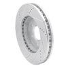 E-Line Drilled & Slotted Silver Brake Rotor, 2006-2009 GM, Position: Front Right - image 2