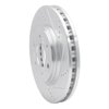 E-Line Drilled & Slotted Silver Brake Rotor, 2006-2009 GM, Position: Front Right - image 4