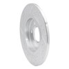E-Line Drilled & Slotted Silver Brake Rotor, 2006-2009 GM, Position: Rear Right - image 2