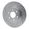 E-Line Drilled & Slotted Silver Brake Rotor, 2006-2006 GM, Position: Rear Left - image 3