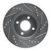 E-Line Drilled & Slotted Silver Brake Rotor, 2003-2010 GM, Position: Front Left - image 1