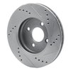 E-Line Drilled & Slotted Silver Brake Rotor, 2003-2010 GM, Position: Front Left - image 2