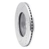 E-Line Drilled & Slotted Silver Brake Rotor, 2003-2010 GM, Position: Front Right - image 3