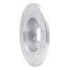 E-Line Drilled & Slotted Silver Brake Rotor, 2004-2012 GM, Position: Rear Right - image 2