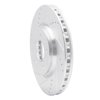 E-Line Drilled & Slotted Silver Brake Rotor, 2006-2010 GM, Position: Front Left - image 2