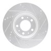 E-Line Drilled & Slotted Silver Brake Rotor, 2006-2010 GM, Position: Front Left - image 4