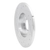 E-Line Drilled & Slotted Silver Brake Rotor, 2006-2010 GM, Position: Rear Right - image 2
