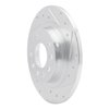 E-Line Drilled & Slotted Silver Brake Rotor, 2006-2010 GM, Position: Rear Right - image 3